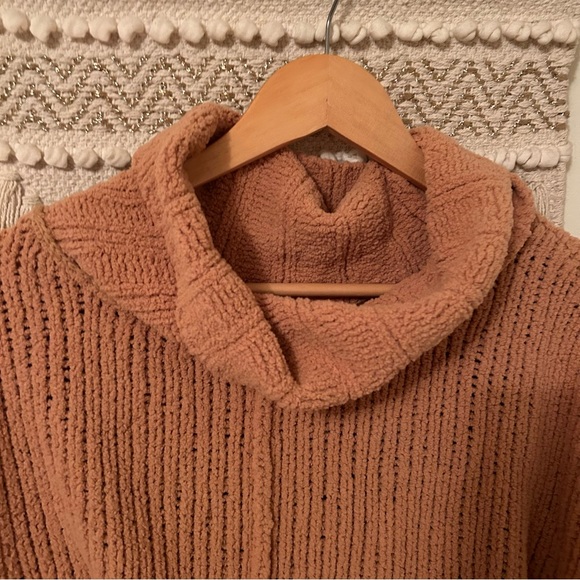 Free People camel cowl neck sweater - Picture 5 of 7
